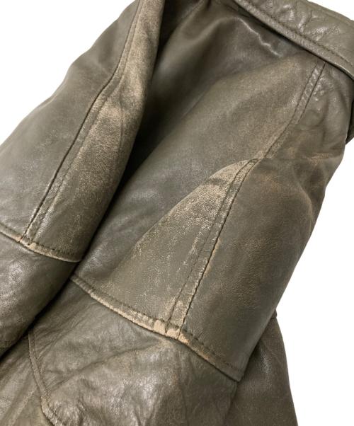 sanjui（サンジュウイ）sanjui (サンジュウイ) レザージャケット グレー サイズ:Mの古着・服飾アイテム