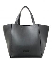 MICHAEL KORS（マイケルコース）の古着「JORDI レザー トート ミディアム」｜ブラック