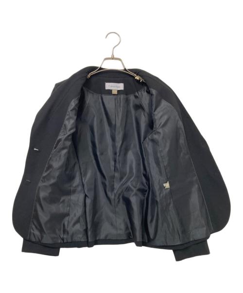 Calvin Klein（カルバンクライン）Calvin Klein (カルバンクライン) 2Bジャケット ブラック サイズ:10の古着・服飾アイテム