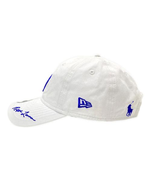 New Era（ニューエラ）New Era (ニューエラ) Cooperstown (クーパーズタウン) POLO RALPH LAUREN (ポロ・ラルフローレン) コラボベースボールキャップ ホワイト×ネイビー サイズ:下記参照の古着・服飾アイテム