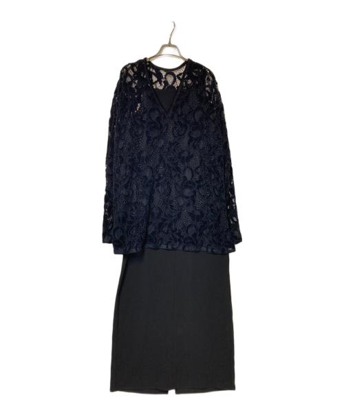 Ameri（アメリ）Ameri (アメリ) UND VELOUR LACE LAYEREDDRE ブラック サイズ:Mの古着・服飾アイテム