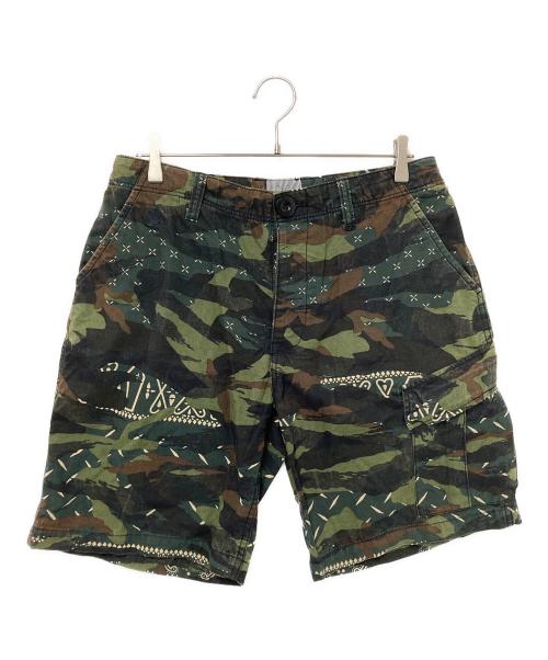 duppies（ダッピーズ）duppies (ダッピーズ) カーゴハーフパンツ グリーン サイズ:Lの古着・服飾アイテム