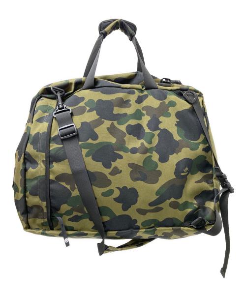 A BATHING APE（アベイシングエイプ）A BATHING APE (アベイシングエイプ) 1ST CAMO 3WAY BAG グリーン×ブラックの古着・服飾アイテム