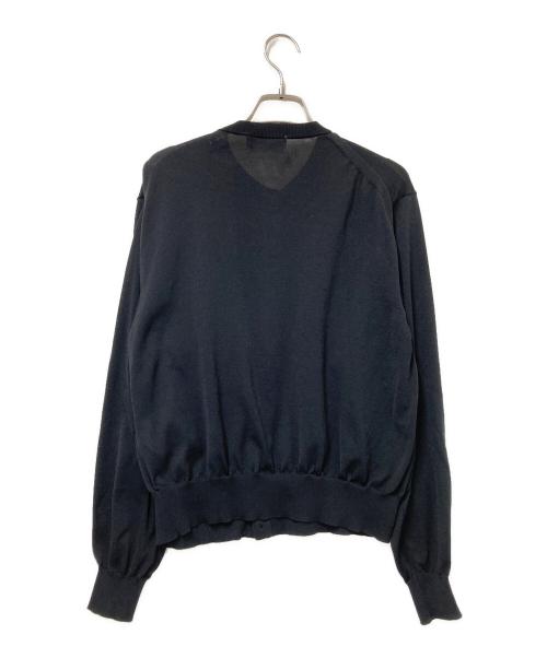 Gymphlex（ジムフレックス）Gymphlex (ジムフレックス) クルーネックニットカーディガン ブラック サイズ:12の古着・服飾アイテム
