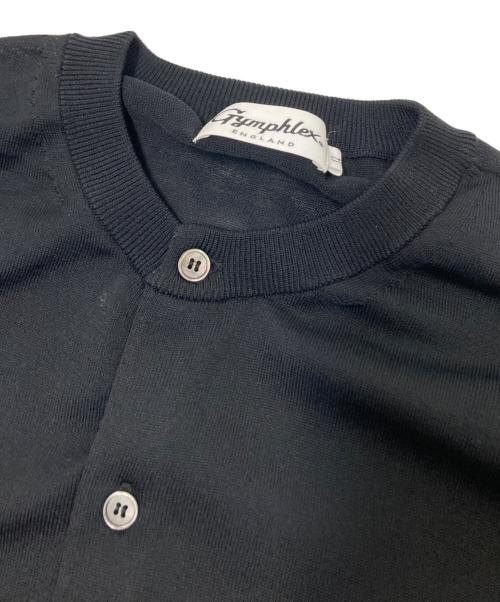 Gymphlex（ジムフレックス）Gymphlex (ジムフレックス) クルーネックニットカーディガン ブラック サイズ:12の古着・服飾アイテム