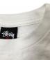 中古・古着 stussy (ステューシー) Manhattan Records (マンハッタンレコード) コラボプリントTシャツ ホワイト×ブラック サイズ:L：10000円