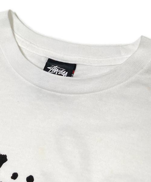 stussy（ステューシー）stussy (ステューシー) プリントTシャツ ホワイト サイズ:Lの古着・服飾アイテム