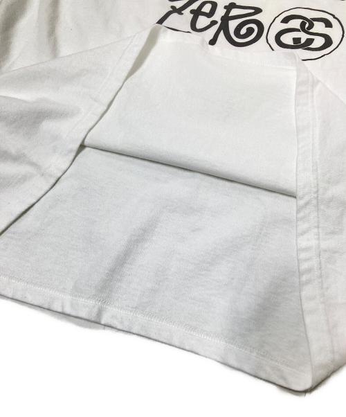 stussy（ステューシー）stussy (ステューシー) プリントTシャツ ホワイト サイズ:Lの古着・服飾アイテム