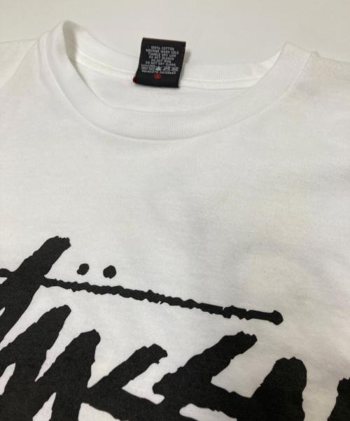 stussy（ステューシー）stussy (ステューシー) プリントTシャツ ホワイト サイズ:Lの古着・服飾アイテム