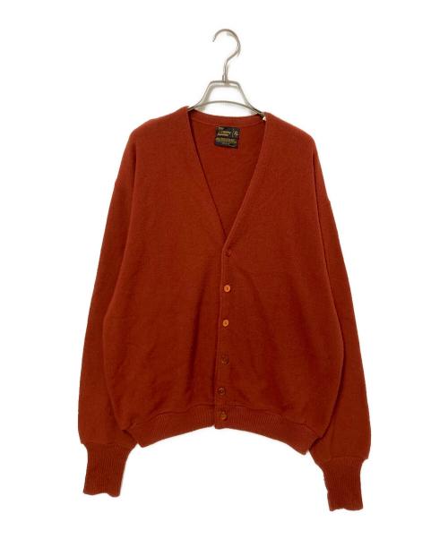 JC PENNEY（ジェーシーペニー）JC PENNEY (ジェーシーペニー) 70‘Ｓアクリルカーディガン オレンジ サイズ:XLの古着・服飾アイテム