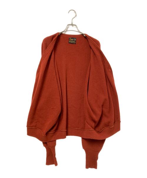 JC PENNEY（ジェーシーペニー）JC PENNEY (ジェーシーペニー) 70‘Ｓアクリルカーディガン オレンジ サイズ:XLの古着・服飾アイテム