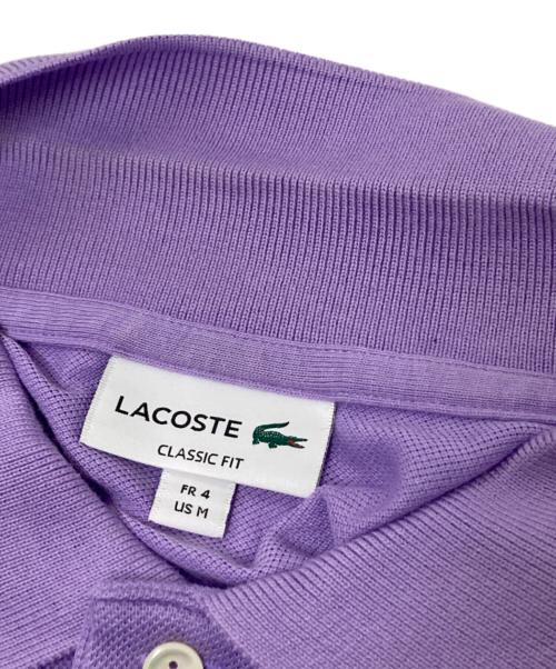 LACOSTE（ラコステ）LACOSTE (ラコステ) ポロシャツ パープル サイズ:US:Mの古着・服飾アイテム
