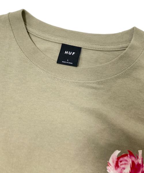 HUF（ハフ）HUF (ハフ) DESERT ROSE LS TEE ベージュ サイズ:Lの古着・服飾アイテム