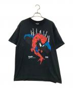 HUF×MAEVELハフ×）の古着「スパイダーマンパーセプションズTシャツ」｜ブラック