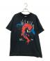 HUF（ハフ）の古着「スパイダーマンパーセプションズTシャツ」｜ブラック