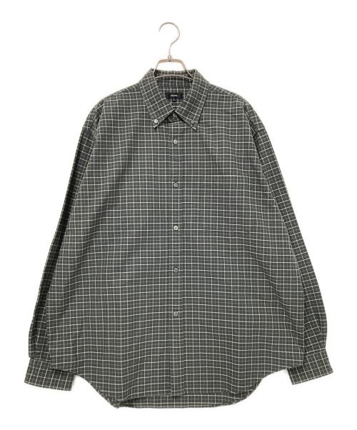BEMAS（ビームス）BEMAS (ビームス) ヘビーオックスフォード ボタンダウンシャツ グリーン サイズ:Lの古着・服飾アイテム
