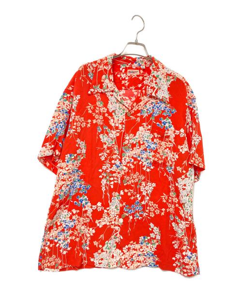 Sun Surf（サンサーフ）Sun Surf (サンサーフ) RAYON HAWAIIAN SHIRT “CHERRY BLOSSOMS” レッド×ホワイト サイズ:Lの古着・服飾アイテム