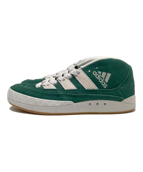 adidas（アディダス）adidas (アディダス) ADIMATIC MID atmos CGREEN/CRYWHT/GUM3 グリーン×ホワイト サイズ:28.0cmの古着・服飾アイテム