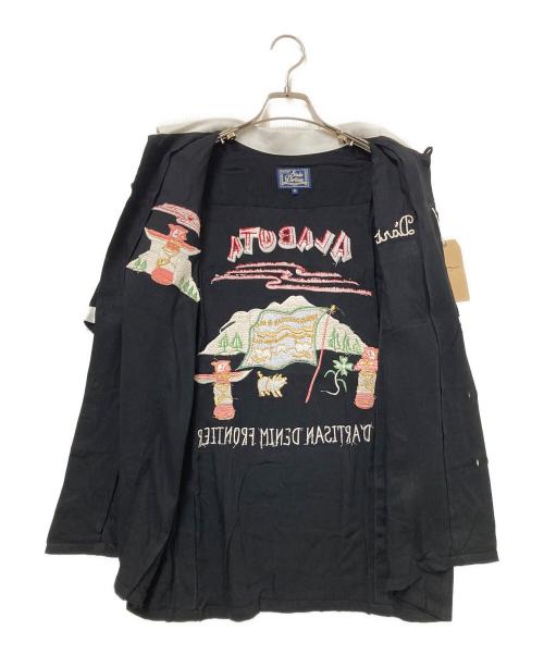 STUDIO D'ARTISAN（ステュディオダルチザン）STUDIO D'ARTISAN (ステュディオダルチザン) 刺繍ボーリングシャツ ブラック サイズ:42の古着・服飾アイテム