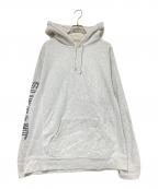 SUPREMEシュプリーム）の古着「Sleeve Embroidery Hooded Sweatshirt」｜ホワイト