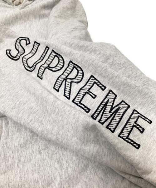 SUPREME（シュプリーム）SUPREME (シュプリーム) Sleeve Embroidery Hooded Sweatshirt ホワイト サイズ: Lの古着・服飾アイテム