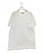 maison kitsuneメゾンキツネ）の古着「ポケットTシャツ」｜ホワイト