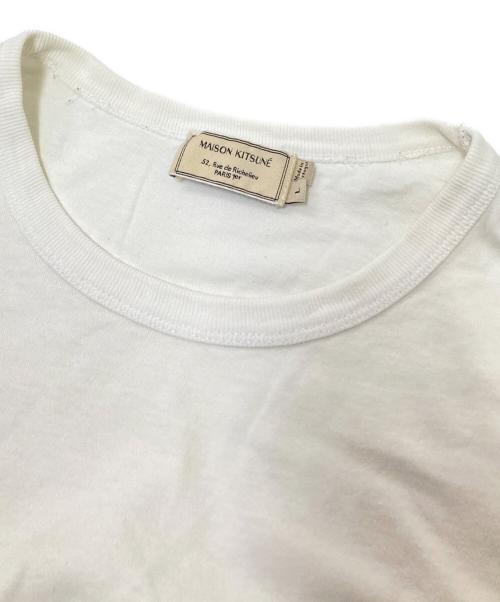 maison kitsune（メゾンキツネ）maison kitsune (メゾンキツネ) ポケットTシャツ ホワイト サイズ:Lの古着・服飾アイテム