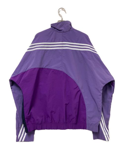 adidas（アディダス）adidas (アディダス) Off Center Windbreaker パープル サイズ:XOの古着・服飾アイテム