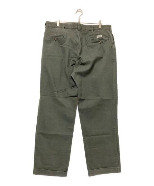 POLO RALPH LAUREN（ポロ・ラルフローレン）POLO RALPH LAUREN (ポロ・ラルフローレン) ツータックパンツ グリーン サイズ:W40×L32の古着・服飾アイテム