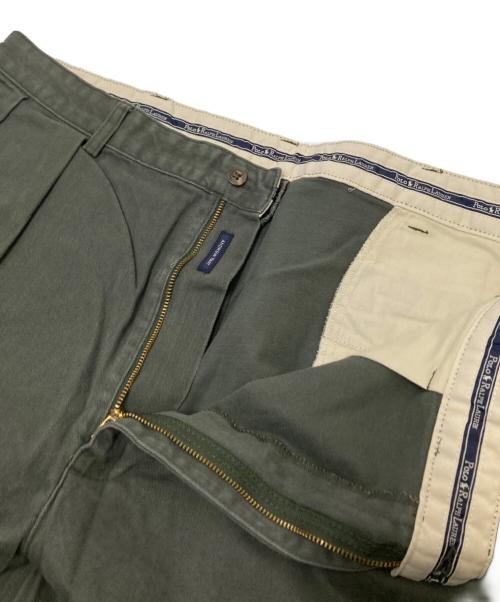 POLO RALPH LAUREN（ポロ・ラルフローレン）POLO RALPH LAUREN (ポロ・ラルフローレン) ツータックパンツ グリーン サイズ:W40×L32の古着・服飾アイテム