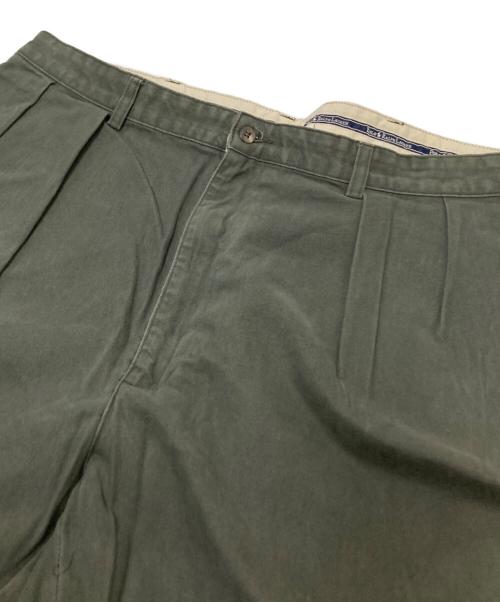 POLO RALPH LAUREN（ポロ・ラルフローレン）POLO RALPH LAUREN (ポロ・ラルフローレン) ツータックパンツ グリーン サイズ:W40×L32の古着・服飾アイテム