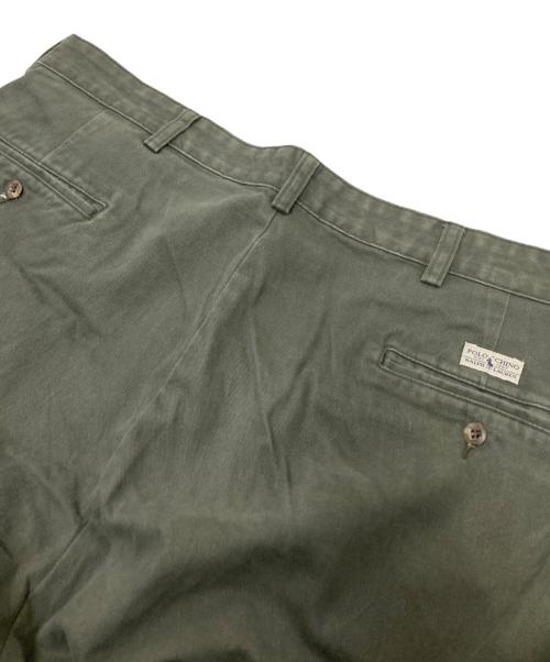 POLO RALPH LAUREN（ポロ・ラルフローレン）POLO RALPH LAUREN (ポロ・ラルフローレン) ツータックパンツ グリーン サイズ:W40×L32の古着・服飾アイテム