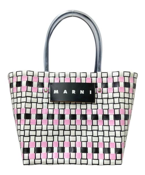 MARNI（マルニ）MARNI (マルニ) ピクニックバスケット ブラック×ホワイト サイズ:下記参照の古着・服飾アイテム