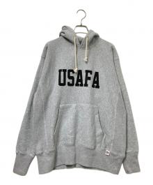 HOUSTON（ヒューストン）の古着「U.S.コットン USAFA プリント フーディー」｜グレー