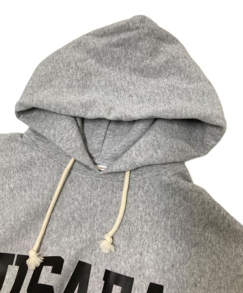 HOUSTON（ヒューストン）HOUSTON (ヒューストン) U.S.コットン USAFA プリント フーディー グレー サイズ:Mの古着・服飾アイテム