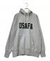 HOUSTON（ヒューストン）の古着「U.S.コットン USAFA プリント フーディー」｜グレー