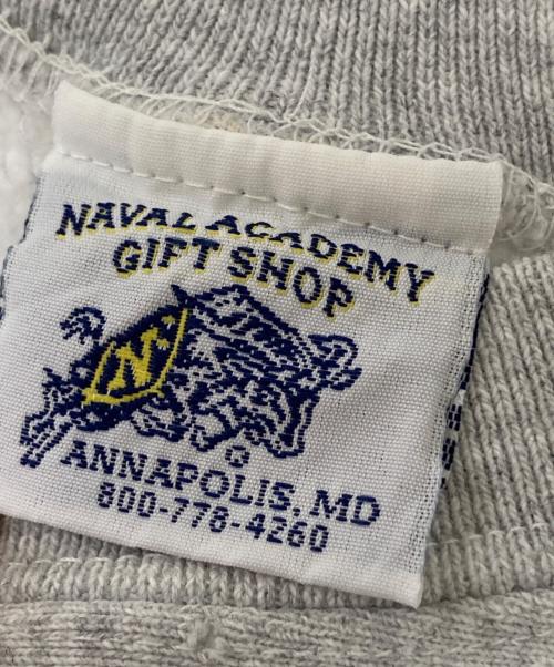NAVAL ACADEMY GIFT SHOP（ナバル・アカデミー・ギフト・ショップ）NAVAL ACADEMY GIFT SHOP (ナバル・アカデミー・ギフト・ショップ) リバースウィーブ型スウェット グレー サイズ:Mの古着・服飾アイテム