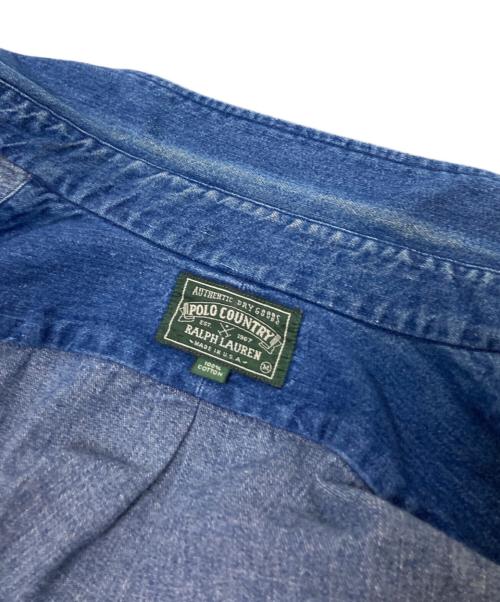 POLO COUNTRY（ポロカントリー）POLO COUNTRY (ポロカントリー) デニムシャツ インディゴ サイズ:Mの古着・服飾アイテム