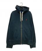 POLO RALPH LAURENポロ・ラルフローレン）の古着「ジップアップパーカー」｜ブラック