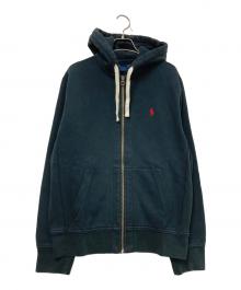 POLO RALPH LAUREN（ポロ・ラルフローレン）の古着「ジップアップパーカー」｜ブラック