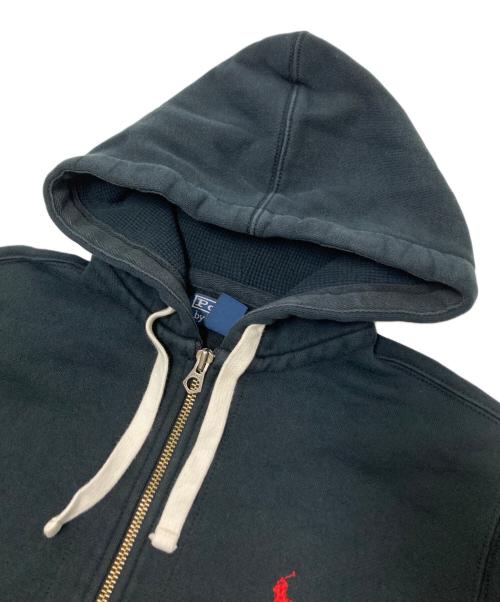 POLO RALPH LAUREN（ポロ・ラルフローレン）POLO RALPH LAUREN (ポロ・ラルフローレン) ジップアップパーカー ブラック サイズ:Mの古着・服飾アイテム