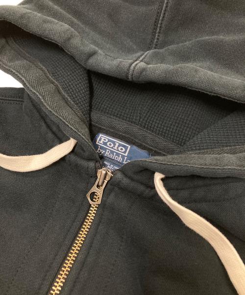 POLO RALPH LAUREN（ポロ・ラルフローレン）POLO RALPH LAUREN (ポロ・ラルフローレン) ジップアップパーカー ブラック サイズ:Mの古着・服飾アイテム
