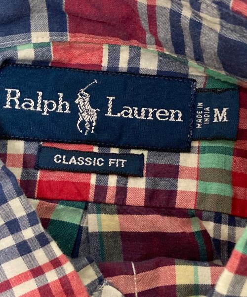 RALPH LAUREN（ラルフローレン）RALPH LAUREN (ラルフローレン) チェックBDシャツ レッド サイズ:Mの古着・服飾アイテム