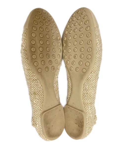 TORY BURCH（トリーバーチ）TORY BURCH (トリーバーチ) バレエシューズ ベージュ サイズ:7の古着・服飾アイテム