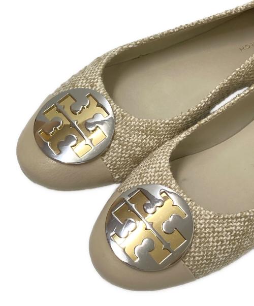 TORY BURCH（トリーバーチ）TORY BURCH (トリーバーチ) バレエシューズ ベージュ サイズ:7の古着・服飾アイテム