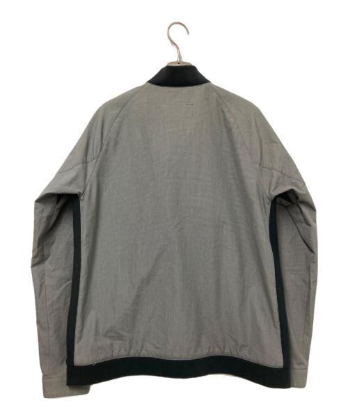 BURBERRY BLACK LABEL（バーバリーブラックレーベル）BURBERRY BLACK LABEL (バーバリーブラックレーベル) ジップアップジャケット グレー×ブラック サイズ:Lの古着・服飾アイテム