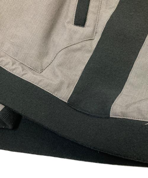 BURBERRY BLACK LABEL（バーバリーブラックレーベル）BURBERRY BLACK LABEL (バーバリーブラックレーベル) ジップアップジャケット グレー×ブラック サイズ:Lの古着・服飾アイテム