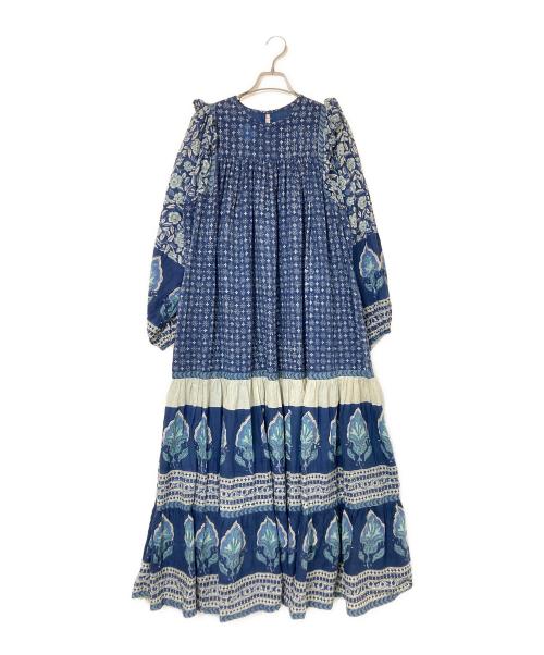 freada（フリーダ）freada (フリーダ) ブラウスワンピース ブルー サイズ:下記参照の古着・服飾アイテム