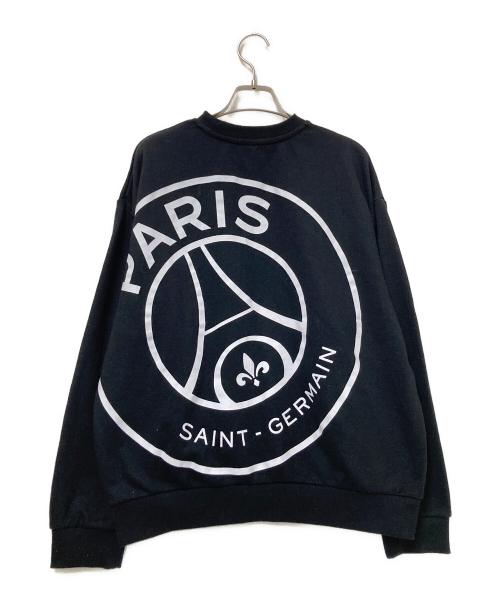 Paris Saint-Germain（パリサンジェルマン）Paris Saint-Germain (パリサンジェルマン) ロゴスウェット ブラック サイズ:Mの古着・服飾アイテム