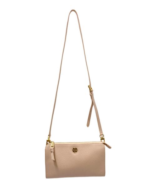 TORY BURCH（トリーバーチ）TORY BURCH (トリーバーチ) ブロディウォレットクロスボディバッグ ピンク サイズ:下記参照の古着・服飾アイテム
